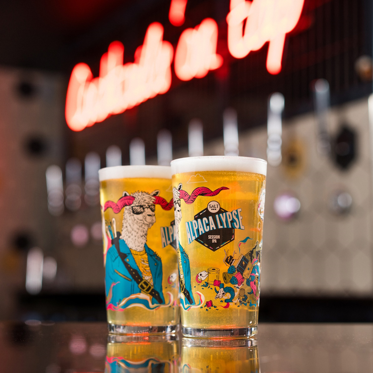 ALPACALYPSE PINT GLASS